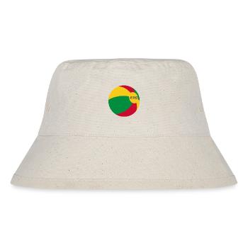 Ærø Beach Ball Denmark Flag Ostsee Dänemark Aeroe - Stanley/Stella recycelter Bucket Hat - Naturweiß - Vorne