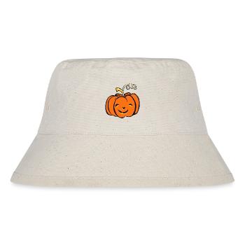 Pumpkin Autumn Halloween Design Orange - Stanley/Stella Recycled Bucket Hat - natural - Front