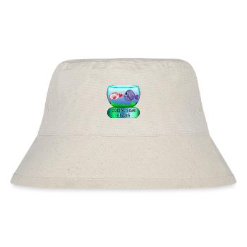 SONNENZEICHEN FISCHE - ZODIAC ASTROLOGIE - Stanley/Stella recycelter Bucket Hat - Naturweiß - Vorne