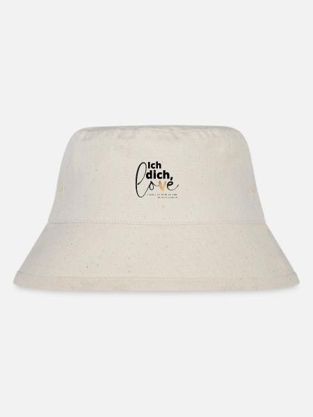 Du kannst so süß freuen - ich liebe dich - Stanley/Stella recycelter Bucket Hat - Naturweiß