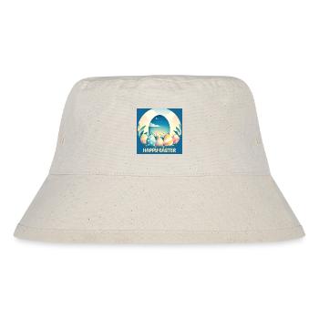 Happy Easter, Easter Egg - Stanley/Stella Recycled Bucket Hat - natural - Front
