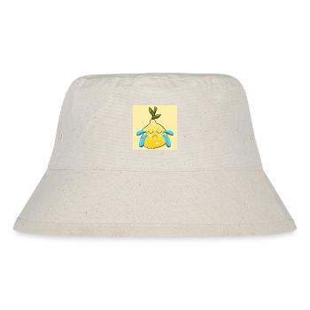 Traurige Zitrone COMIC WEINEN LIMONE SOMMER ESSEN - Stanley/Stella recycelter Bucket Hat - Naturweiß - Vorne