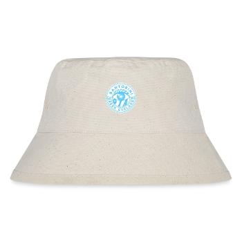 Santorini Blaues Griechisches Auge - Stanley/Stella recycelter Bucket Hat - Naturweiß - Vorne
