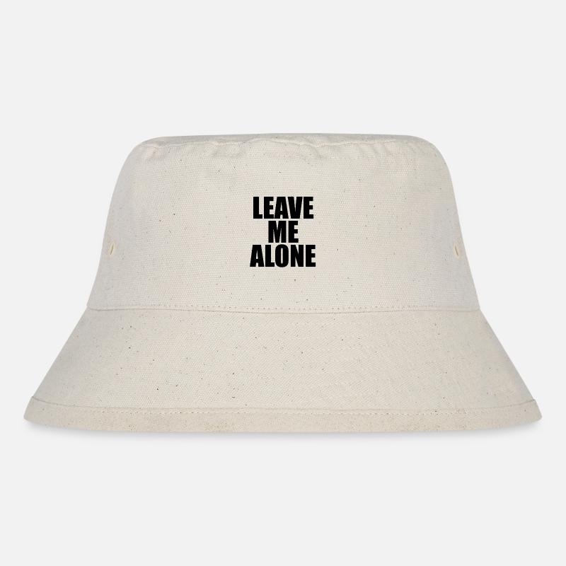 Lass mich in Ruhe - Stanley/Stella recycelter Bucket Hat - Naturweiß