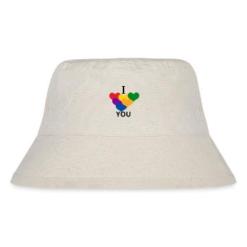 LOVE YOU 1 - Stanley/Stella Recycled Bucket Hat - natural - Front
