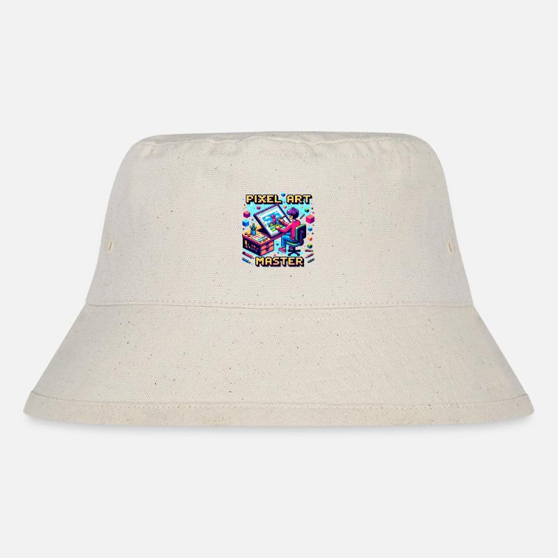 Pixel Art Master - Stanley/Stella Recycled Bucket Hat - natural