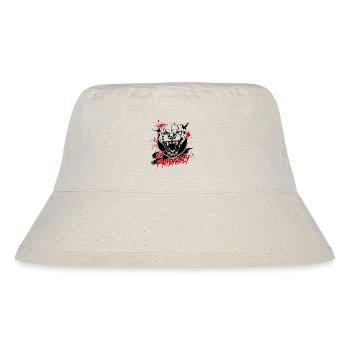 Not Friendly Spruch Hunde Hund Wilsigns - Stanley/Stella recycelter Bucket Hat - Naturweiß - Vorne
