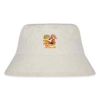 52. GEBURTSTAG 1974 HÜHNER - Stanley/Stella recycelter Bucket Hat - Naturweiß - Vorne