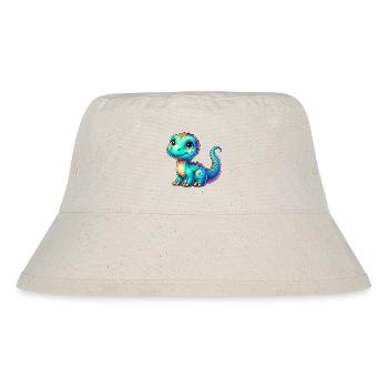 Dinosaurier - Stanley/Stella recycelter Bucket Hat - Naturweiß - Vorne