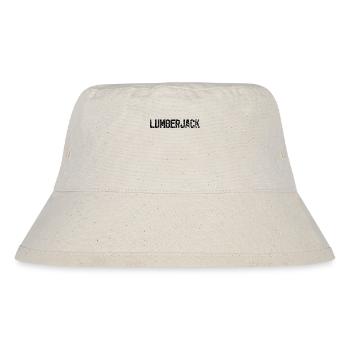 Holzarbeit Holzfäller Spruch Baumfäller Festmeter - Stanley/Stella recycelter Bucket Hat - Naturweiß - Vorne