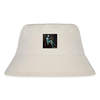 Porträt Frau 05 Tatoo Tippfehler - Stanley/Stella recycelter Bucket Hat - Naturweiß - Vorne
