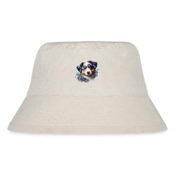 Berger australien chiot chien mignon cadeau - Bob recyclé Stanley/Stella - blanc naturel - Devant