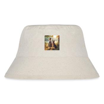 Deutscher Schäferhund Kunst - Stanley/Stella recycelter Bucket Hat - Naturweiß - Vorne
