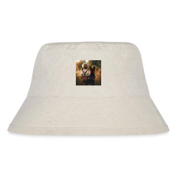 Deutscher Schäferhund Kunst - Stanley/Stella recycelter Bucket Hat - Naturweiß - Vorne