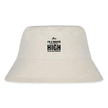 Dachdecker Dachdecker Dachreparatur Mechaniker Bauunternehmer - Stanley/Stella recycelter Bucket Hat - Naturweiß - Vorne
