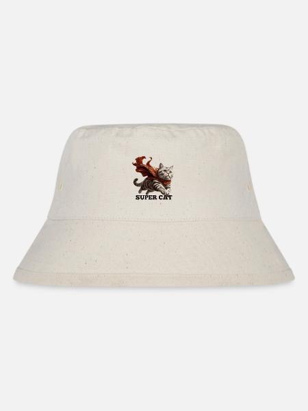 Super Katze Britisch Kurzhaar BKH getigert - Stanley/Stella recycelter Bucket Hat - Naturweiß