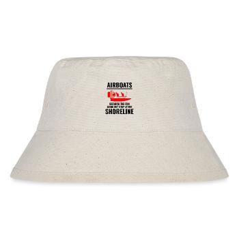 Airboat Fanboat Airboating Flugzeugboot Sumpfboot - Stanley/Stella recycelter Bucket Hat - Naturweiß - Vorne