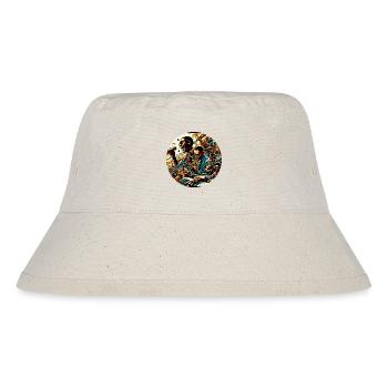 Afro Style Seele - Stanley/Stella recycelter Bucket Hat - Naturweiß - Vorne