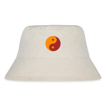 YIN YANG - Stanley/Stella recycelter Bucket Hat - Naturweiß - Vorne
