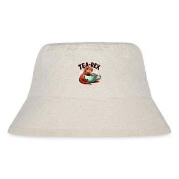 Tea Rex Tea Rex Tea Drinker Gift - Stanley/Stella Recycled Bucket Hat - natural - Front