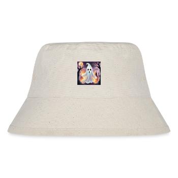 Ghost, Halloween, Scare - Stanley/Stella Recycled Bucket Hat - natural - Front