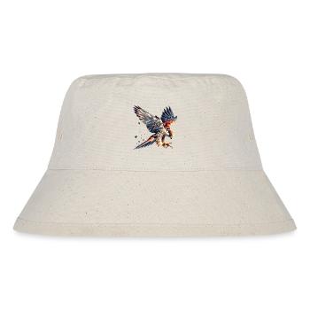 Faucon oiseau de proie style polygone - Bob recyclé Stanley/Stella - blanc naturel - Devant