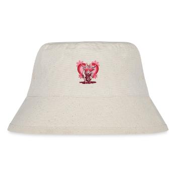 Vache des Highlands amoureuse - Conception mignonne de la Saint-Valentin - Bob recyclé Stanley/Stella - blanc naturel - Devant