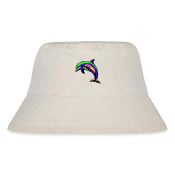 Delfin - Stanley/Stella recycelter Bucket Hat - Naturweiß - Vorne