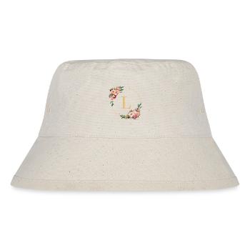 L Monogram, Couronne de fleurs, Personnalisable - Bob recyclé Stanley/Stella - blanc naturel - Devant