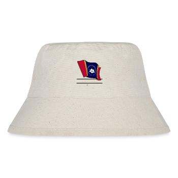 Flag Mississippi text banner - Stanley/Stella Recycled Bucket Hat - natural - Front