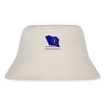 Flag Indiana text banner - Stanley/Stella Recycled Bucket Hat - natural - Front