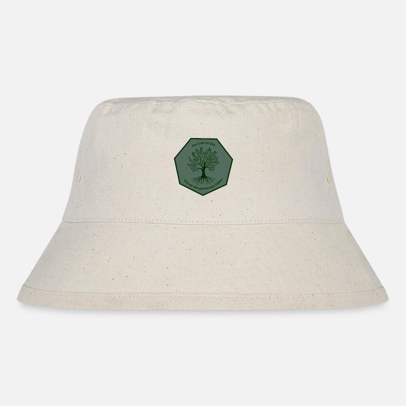 Baum Wappen - Stanley/Stella recycelter Bucket Hat - Naturweiß