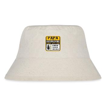 Papa in Ausbildung Baby Humor Design - Stanley/Stella recycelter Bucket Hat - Naturweiß - Vorne