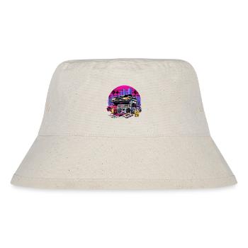 Kompaktkassette Ghettoblaster 90er Retro Geschenk - Stanley/Stella recycelter Bucket Hat - Naturweiß - Vorne