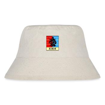 Kendo Kämpfer - Stanley/Stella recycelter Bucket Hat - Naturweiß - Vorne