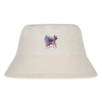 Super Dog Belgian Shepherd Cape Gift - Stanley/Stella Recycled Bucket Hat - natural - Front