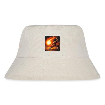 Fireball fighter in the volcano - Stanley/Stella Recycled Bucket Hat - natural - Front