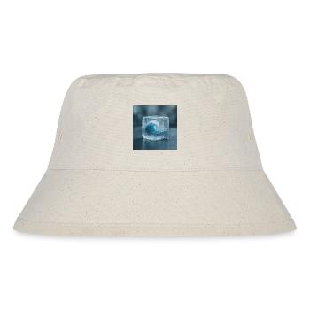 Eisskulptur mit Meereswelle - Stanley/Stella Recycled Bucket Hat - natural - Front