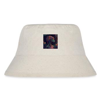 Mythical Jungle Dragon Illustration - Stanley/Stella Recycled Bucket Hat - natural - Front