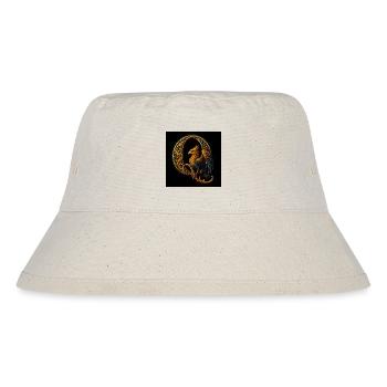 Q – Magic Ornament with Griffin - Stanley/Stella Recycled Bucket Hat - natural - Front
