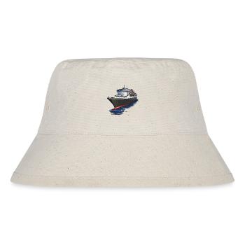 Majestätisches Kreuzfahrtschiff - Stanley/Stella recycelter Bucket Hat - Naturweiß - Vorne