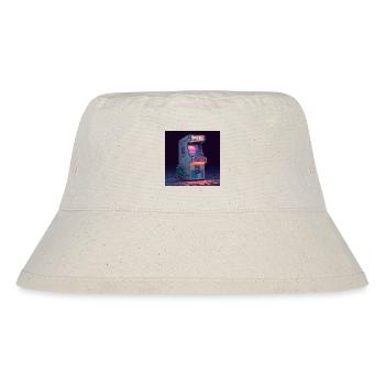 Retro Arcade Machine – Neon Gaming Vibes - Stanley/Stella recycelter Bucket Hat - Naturweiß - Vorne