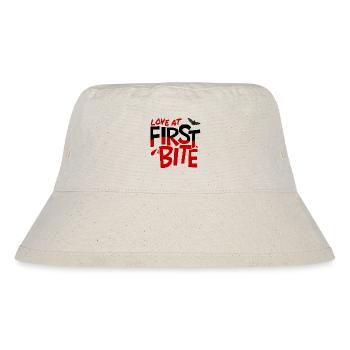 Liebe auf den ersten Biss - Stanley/Stella recycelter Bucket Hat - Naturweiß - Vorne