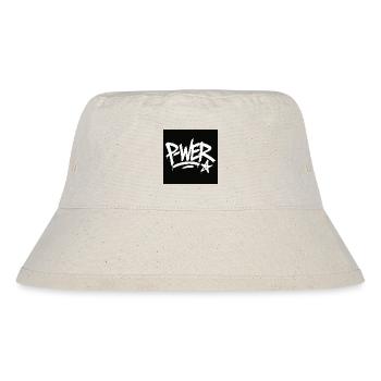 Graffiti Style Power Text Design - Stanley/Stella Recycled Bucket Hat - natural - Front
