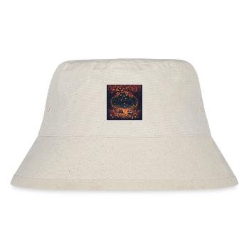 Pixel Autumn Leaves - Stanley/Stella recycelter Bucket Hat - Naturweiß - Vorne