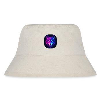 Lupus Wolf Neon Geopattern - Stanley/Stella Recycled Bucket Hat - natural - Front