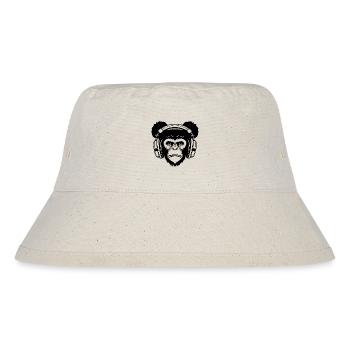 Skateboard Echo Affe Rhythm Street Shirt - Stanley/Stella recycelter Bucket Hat - Naturweiß - Vorne