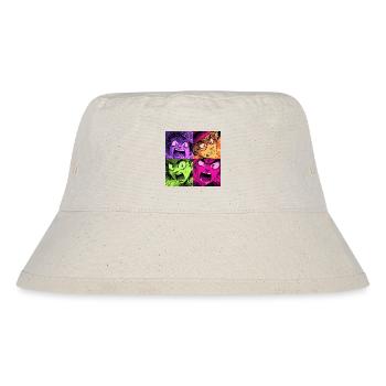 Farbenexplosion Schreie Collage Hexen - Stanley/Stella recycelter Bucket Hat - Naturweiß - Vorne