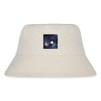 Anflug in Gewitterstimmung - Stanley/Stella recycelter Bucket Hat - Naturweiß - Vorne