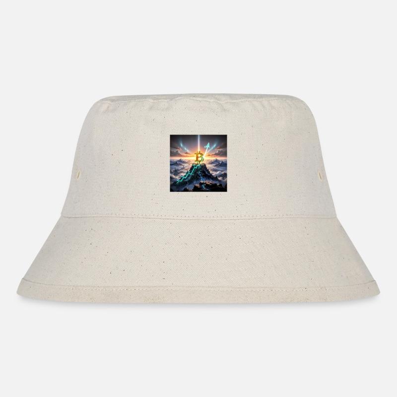 Bitcoin Summit Climb 3D - Stanley/Stella Recycled Bucket Hat - natural